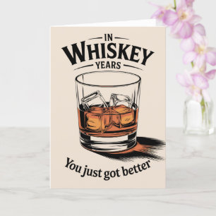 Whiskey Birthday Card Birthday Card for Him Dad