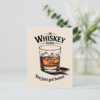 Whiskey Birthday Card Birthday Card for Him Dad 