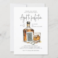 Whiskey Birthday Invitation Men's Games Night