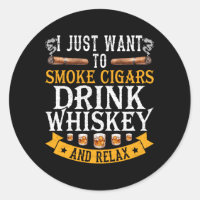 Whiskey Bourbon Alcohol Scotch Drinker Smoke Cigar