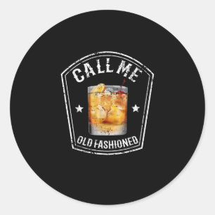 Whiskey Calls Me Old Fashioned Classic Round Sticker