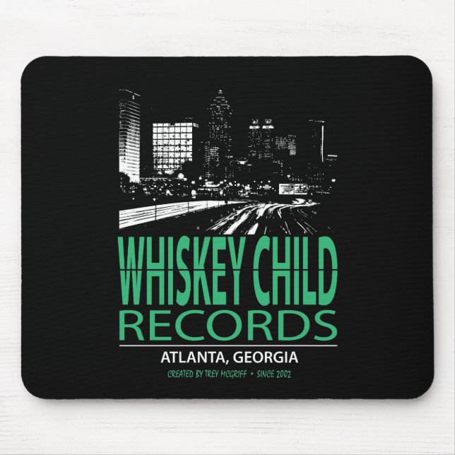 WHISKEY CHILD RECORDS - MOUSEPAD with Atlanta Logo (Front)