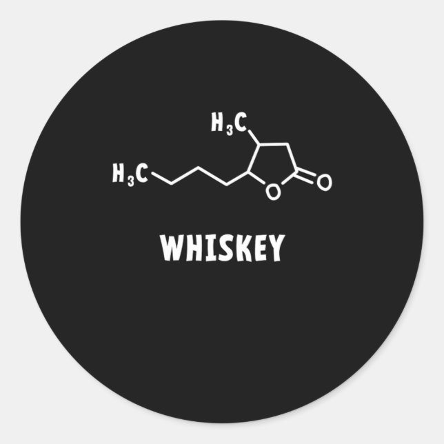 Whiskey Classic Round Sticker (Front)
