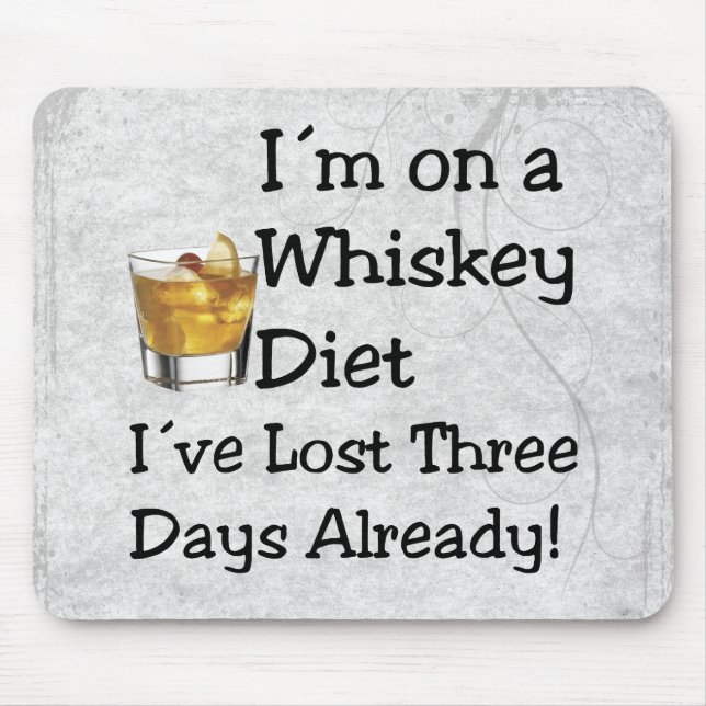 Whiskey Diet Mouse Pad (Front)