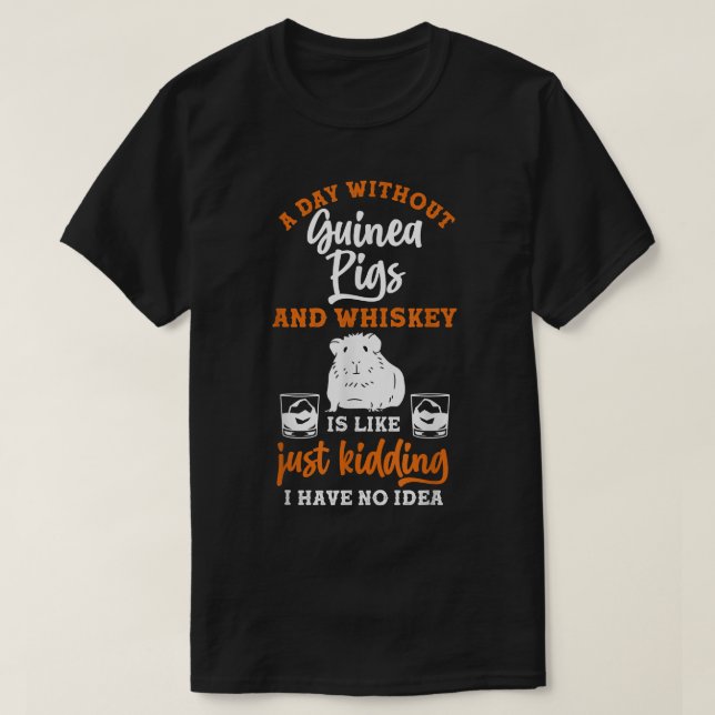 Whiskey Guinea pig  T-Shirt (Design Front)
