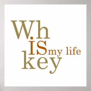 whiskey is my life poster