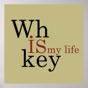 whiskey is my life poster