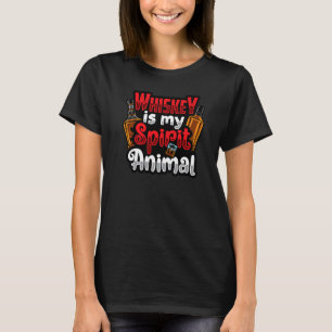 Whiskey Is My Spirit Animal Drinks Shot Men Women T-Shirt