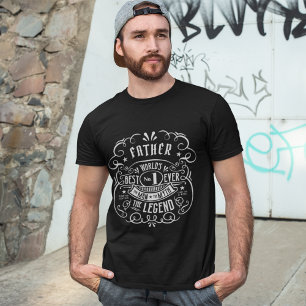 Whiskey Label Man Myth Legend Father Personalised T-Shirt