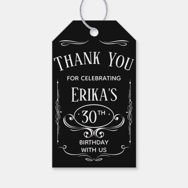 Whiskey Label Thank You (Front)