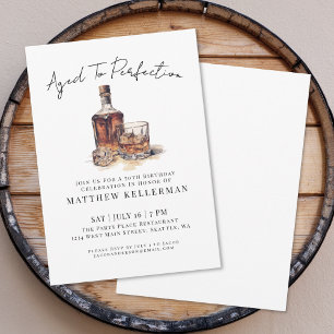 Whiskey Men's Birthday Party Invitation
