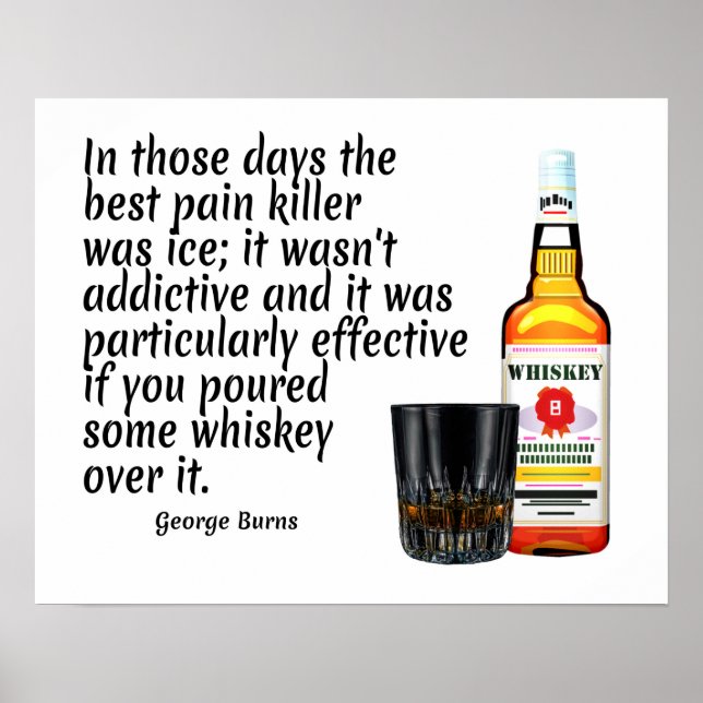 Whiskey Quote Art Print (Front)