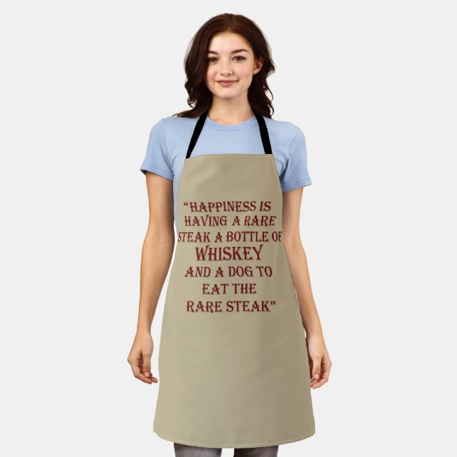 Whiskey quotes funny alcohol sayings gifts apron (Worn)