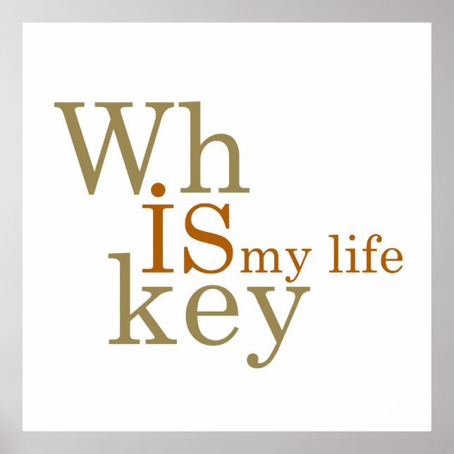 Whiskey quotes funny alcohol sayings gifts poster (Front)