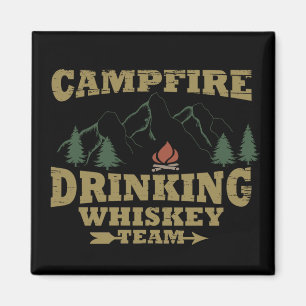 Whiskey quotes funny camping camper sayings  magnet