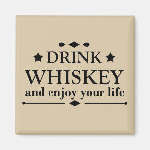Whiskey quotes funny drinking alcohol sayings  magnet