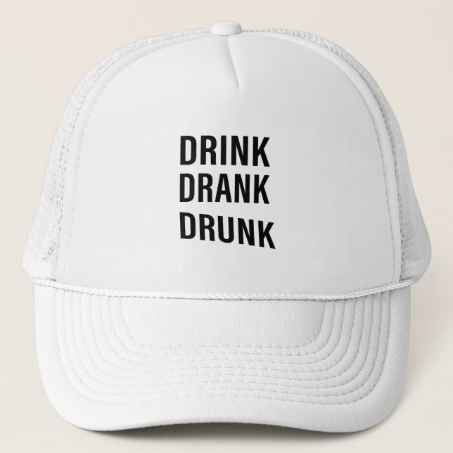 Whiskey quotes funny drinking alcohol sayings trucker hat (Front)