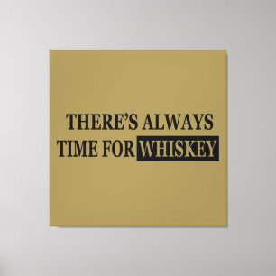 Whiskey quotes funny drinking sayings canvas print