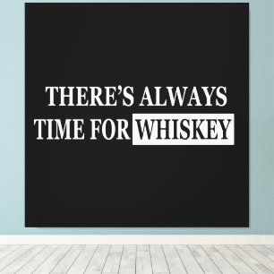 Whiskey quotes funny drinking sayings canvas print