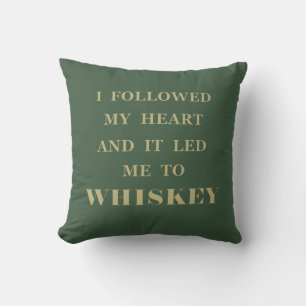 Whiskey quotes funny drinking sayings cushion
