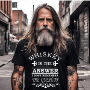 Whiskey quotes funny drinking sayings T-Shirt