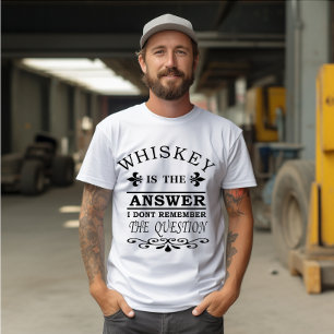Whiskey quotes funny drinking sayings T-Shirt