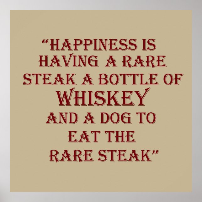 whiskey quotes poster (Front)