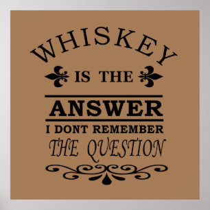 whiskey quotes poster