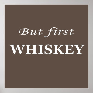 whiskey quotes poster