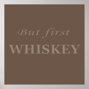whiskey quotes poster