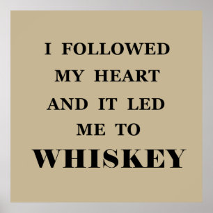 whiskey quotes poster