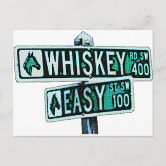 Whiskey Rd & Easy St Postcard