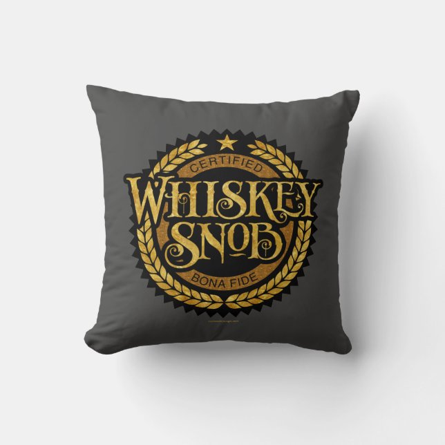 Whiskey Snob Cushion (Front)