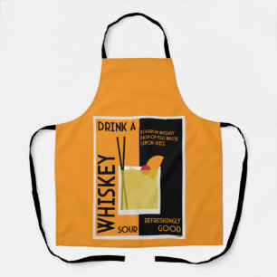 Whiskey Sour Cocktail   Napkin Apron