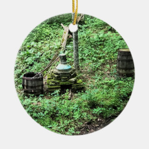 Whiskey Still at Mabry Mill, Virginia Ceramic Ornament