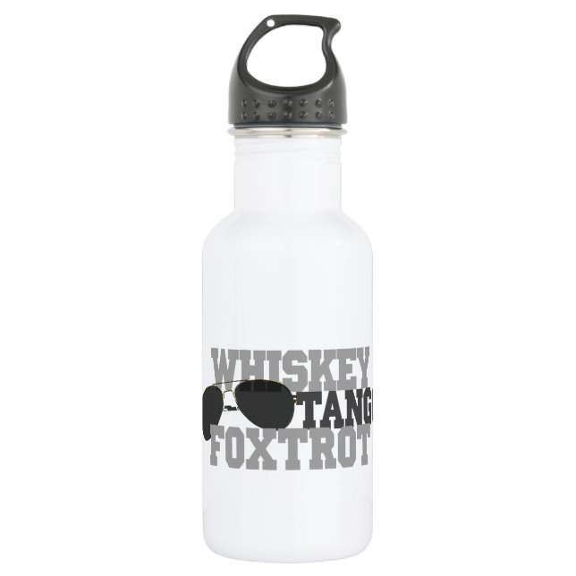 Whiskey Tango Foxtrot - Aviation Glasses 532 Ml Water Bottle (Front)