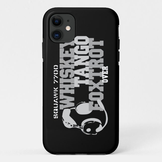 Whiskey Tango Foxtrot - Aviation Humour Case-Mate iPhone Case (Back)