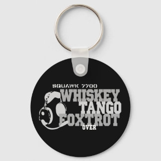 Whiskey Tango Foxtrot - Aviation Humour Key Ring