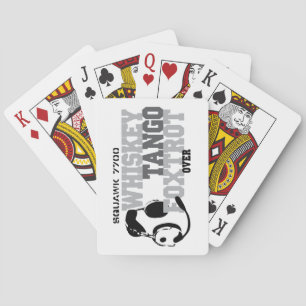 Whiskey Tango Foxtrot - Aviation Humour Playing Cards