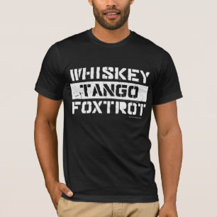 Whiskey Tango Foxtrot Grunge Look Men's T-Shirt