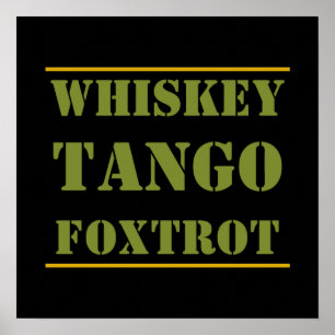 Whiskey Tango Foxtrot WTF Poster