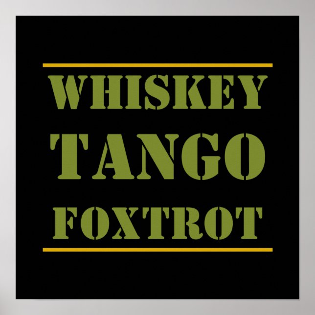 Whiskey Tango Foxtrot WTF Poster (Front)