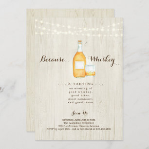 Whiskey Tasting Party Invitation
