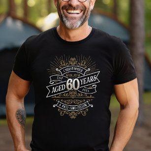 Whiskey Vintage Mens 60th Birthday T-Shirt
