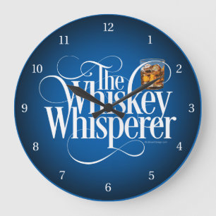 Whiskey Whisperer Large Clock