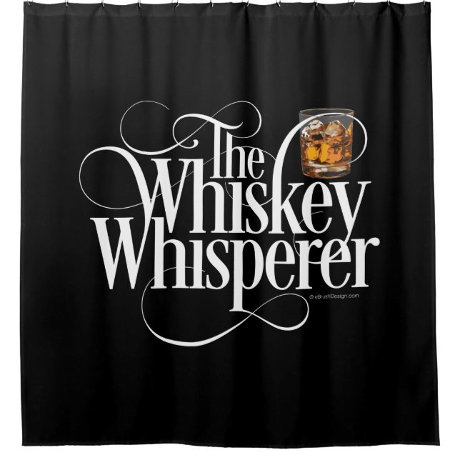 Whiskey Whisperer Shower Curtain (Front)