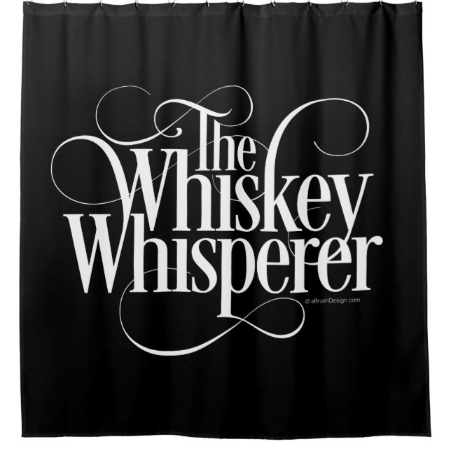 Whiskey Whisperer Shower Curtain (Front)