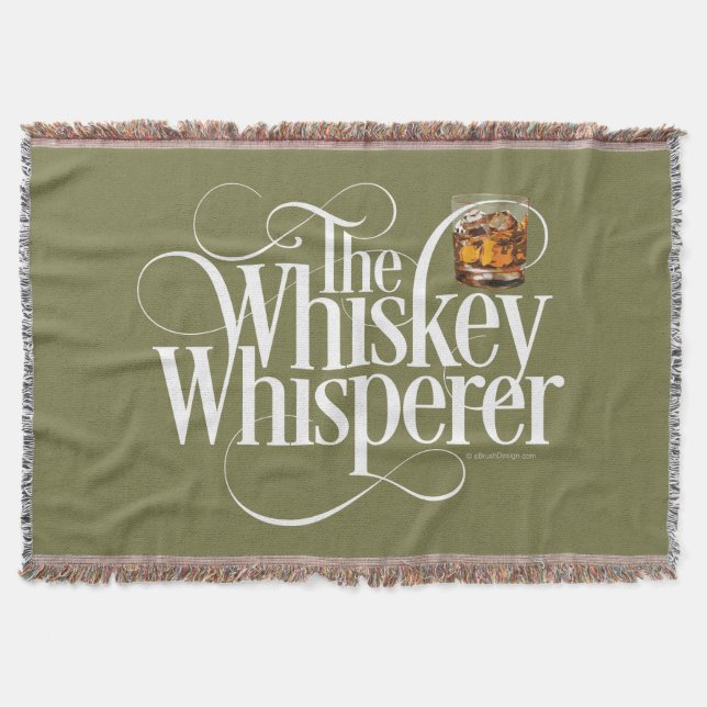 Whiskey Whisperer Throw Blanket (Front)