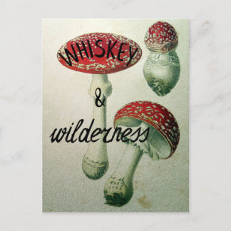 Whiskey & Wilderness Toadstool Postcard