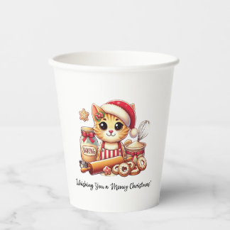 Whisking you a meowy Christmas Paper Cups